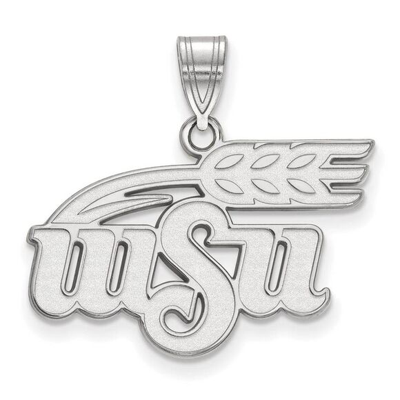 Sterling Silver Wichita State Large Logo Pendant - Picture 1 of 3